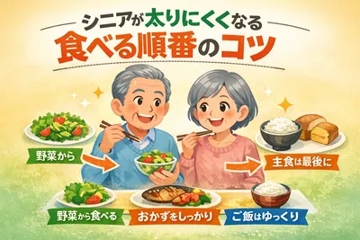 シニアが太りにくくなる食べる順番のコツ｜無理なく続ける食習慣