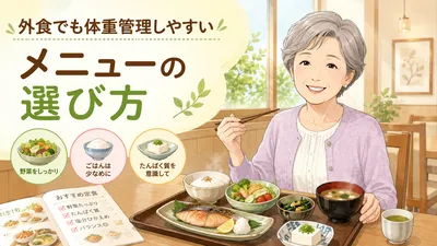 外食でも体重管理しやすいメニューの選び方