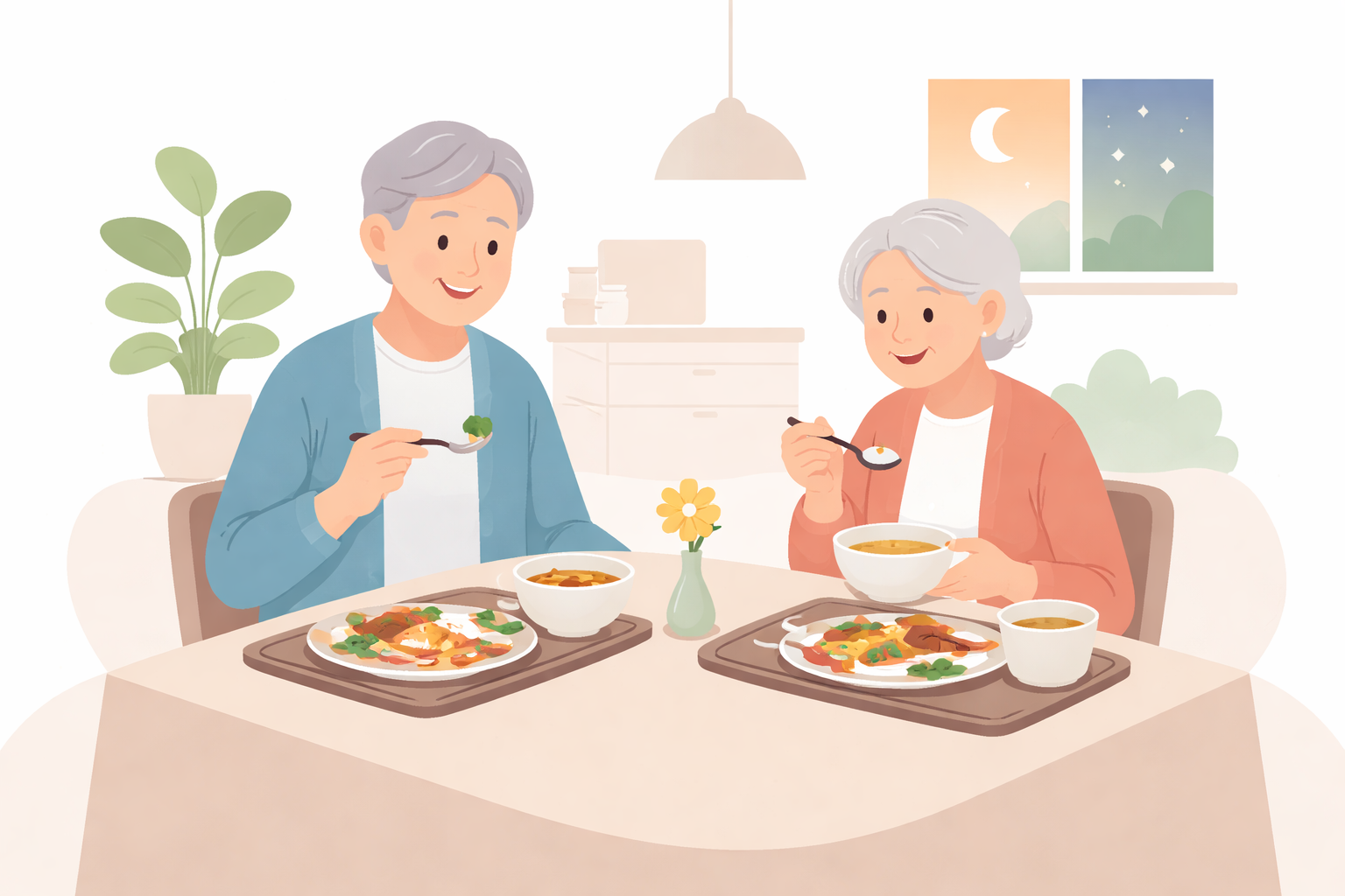 シニアが軽めの夕食サービスを選ぶ理由は？
